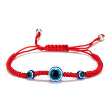 Load image into Gallery viewer, 5 Style Hand Braided Lucky Red String Charm Bracelet Women Men Blue Evil Eye Round Beads Bracelet Fashion Friendship Jewelry